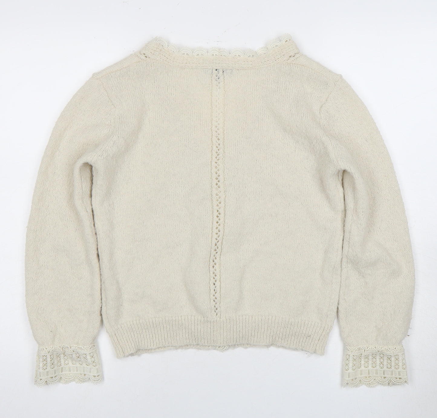 Next Women's Beige Cardigan, S, V-Neck, Casual, Autumn