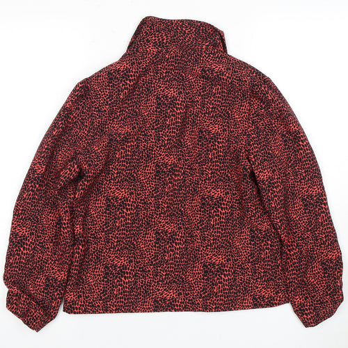Next Women's Red Animal Print Jacket Size 8