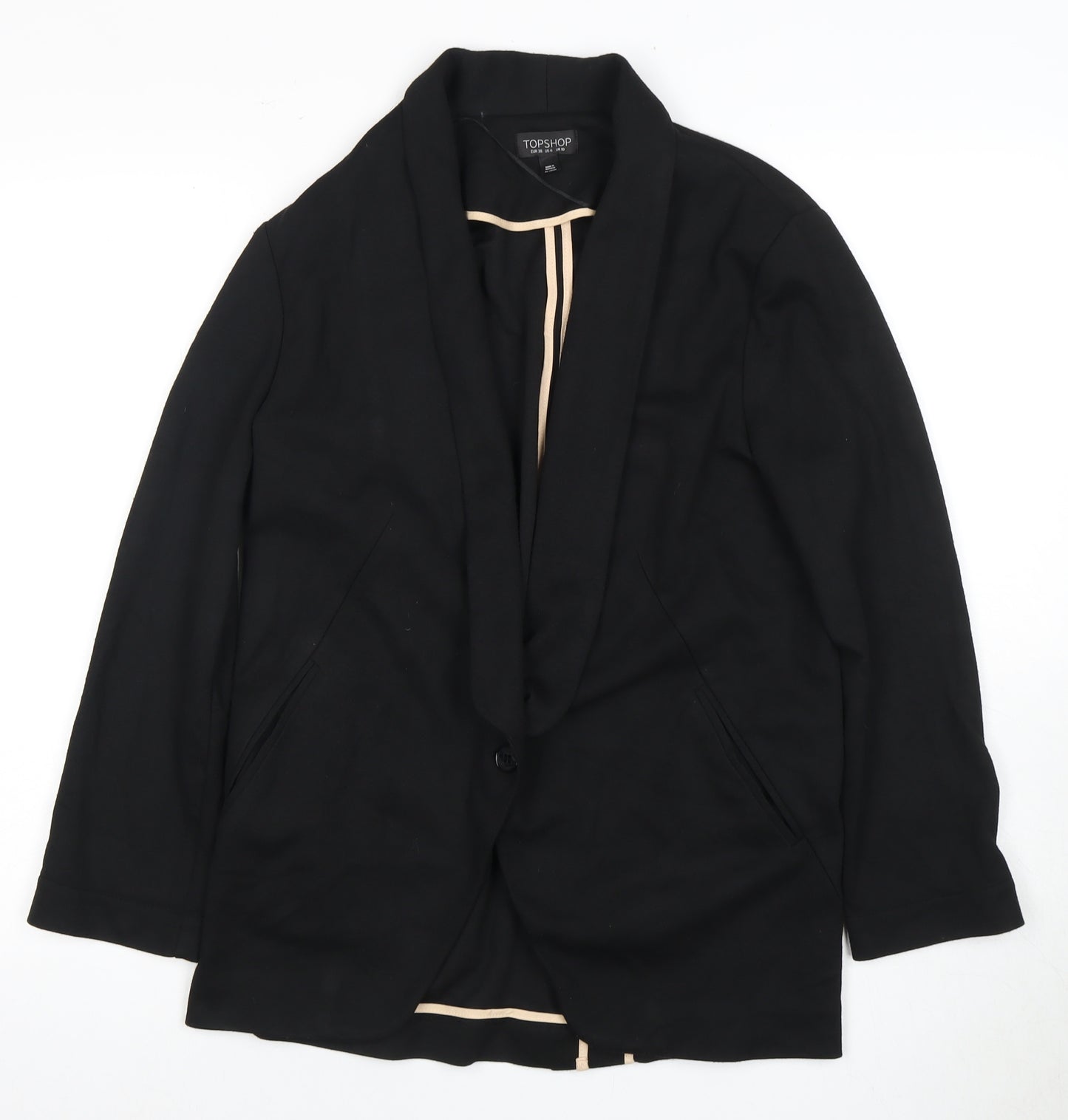 Topshop Women’s Black Blazer Size 10 Regular Occasion