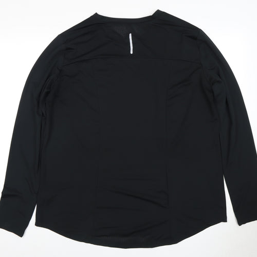ASOS Women's Black Long Sleeve Activewear Top Size 18
