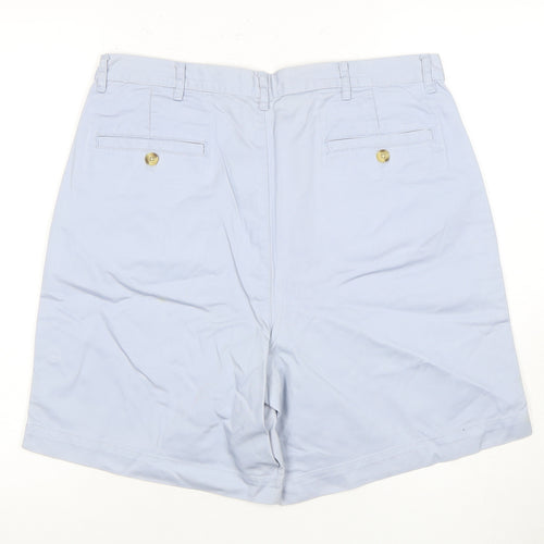 BHS Men's Blue Chino Shorts 34 Cotton Casual
