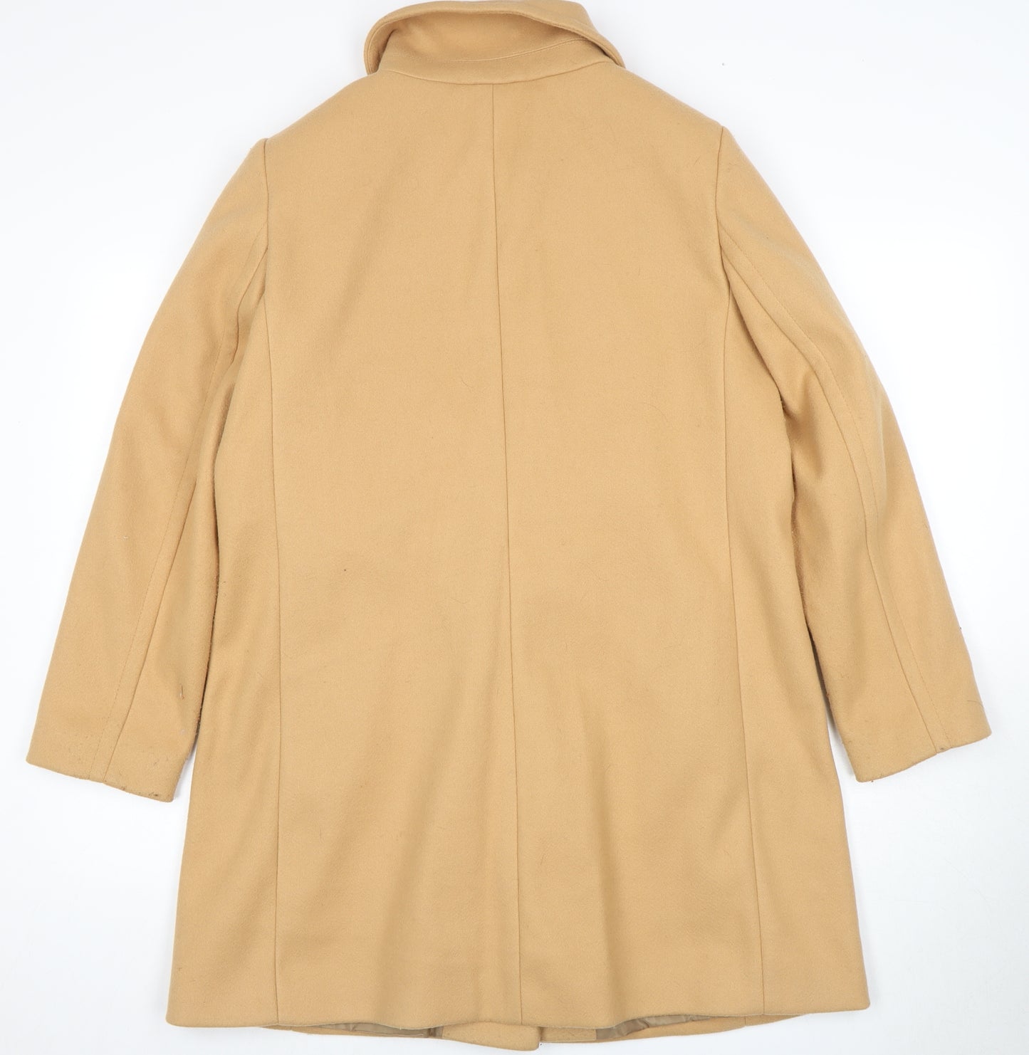 Dorothy Perkins Women Beige Mid-Length Overcoat Size 14