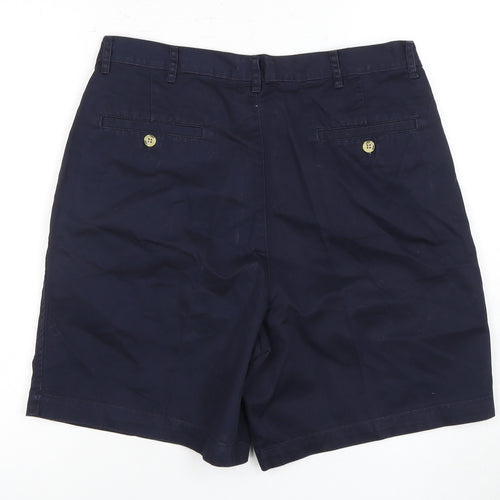 BHS Men's Blue Chino Shorts, Size 34, Casual Style