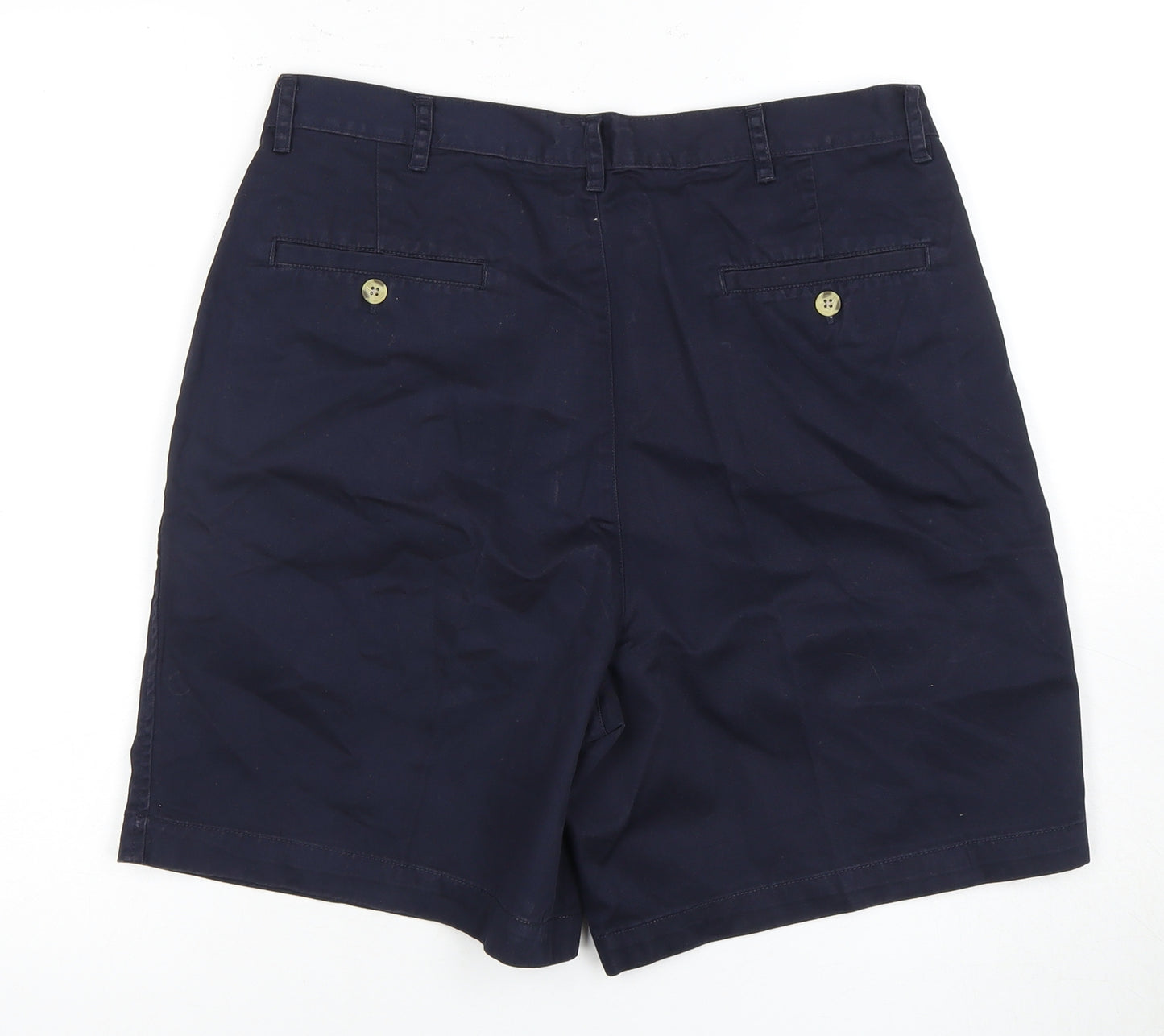 BHS Men's Blue Chino Shorts, Size 34, Casual Style