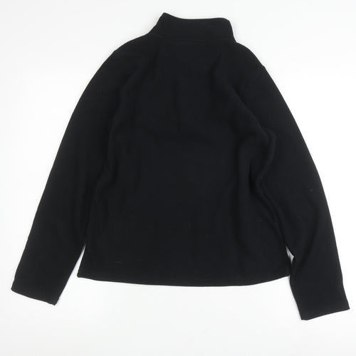 Peter Storm Boys Black 1/4 Zip Fleece Sweatshirt 13 Years