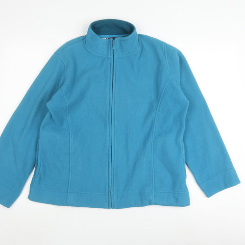 Isle Women's Blue Fleece Zip Jacket Size M
