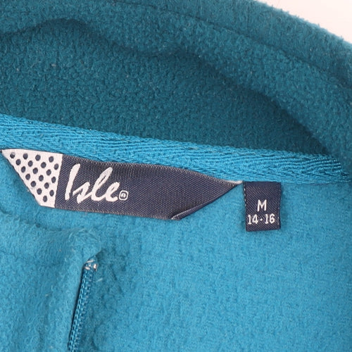 Isle Women's Blue Fleece Zip Jacket Size M