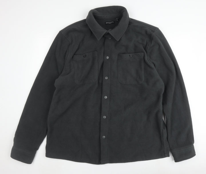 Brave Soul Men's Black XL Fleece Jacket
