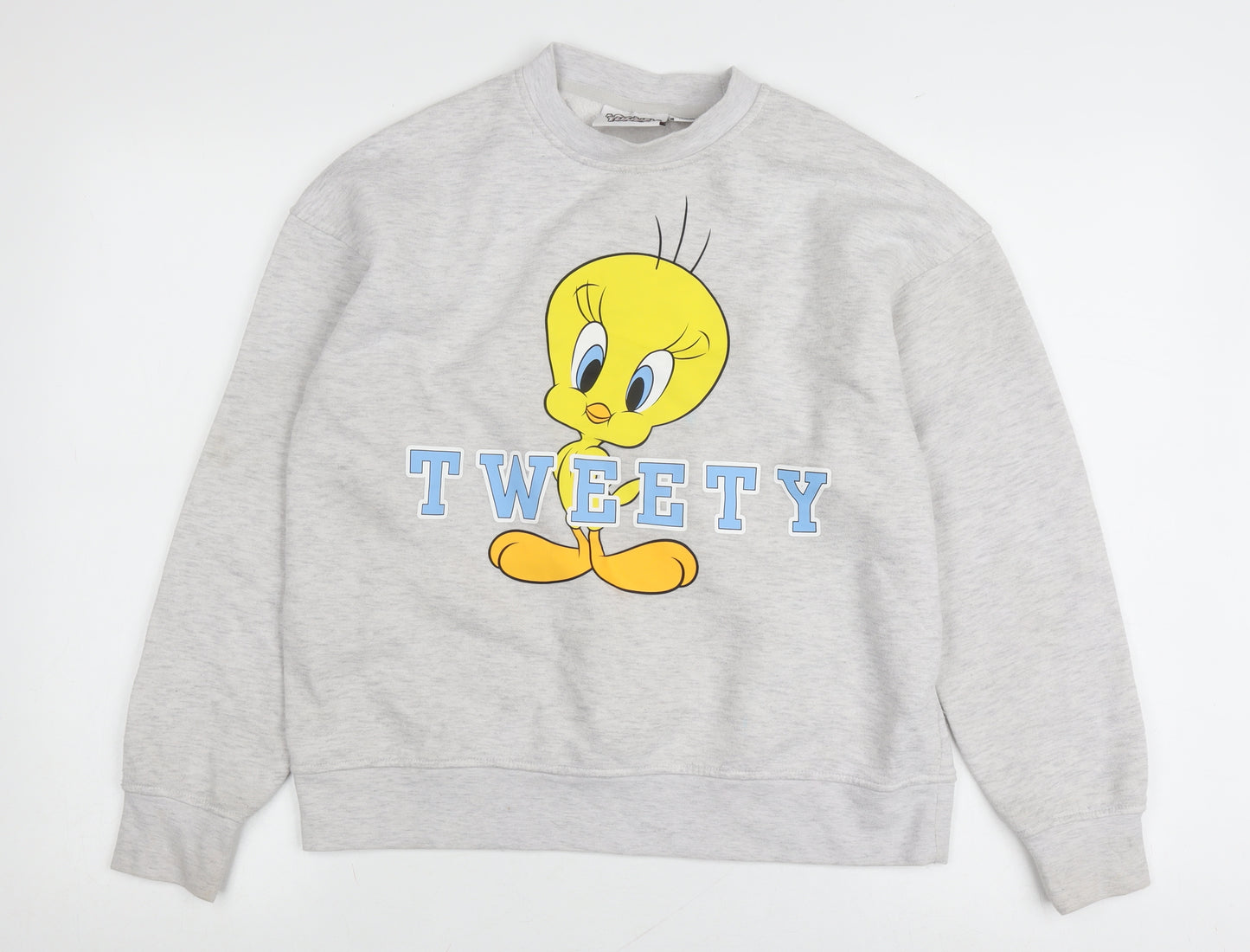 Looney Tunes Unisex Grey XS Pullover Cartoon Sweatshirt