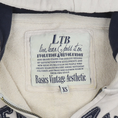 LTB Women’s Beige Full Zip Hoodie XS Casual Style