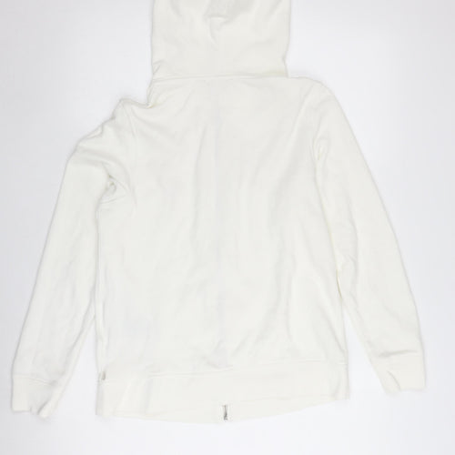 Levi's Women's Ivory Full Zip Hoodie - Size M Casual Wear