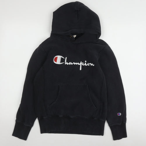 Champion Men’s Black Medium Pullover Hoodie with Logo