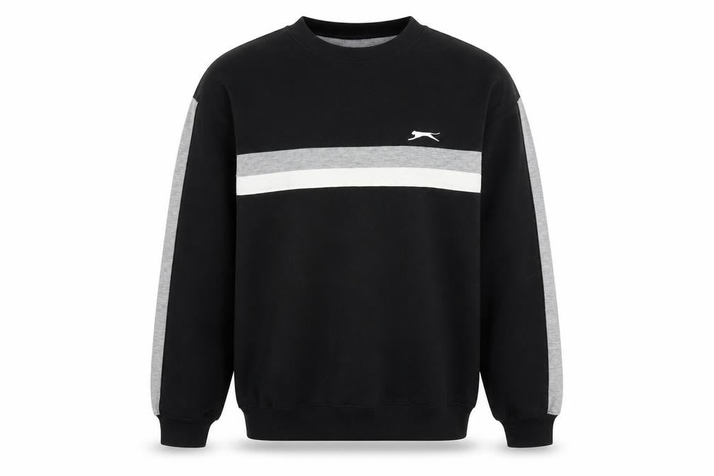 Front view of Slazenger Men's Black Pullover Sweatshirt -, size S