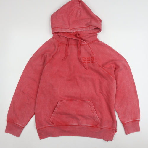 Pink Women’s XS Pullover Hoodie - Casual Cotton Blend