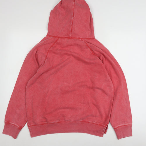 Pink Women’s XS Pullover Hoodie - Casual Cotton Blend