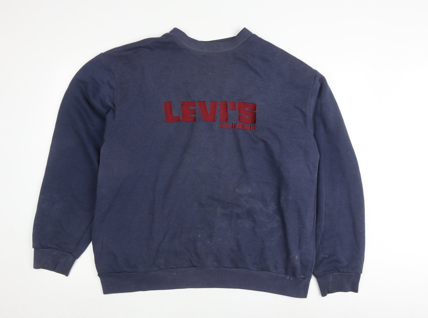 Levi's Men's Blue XL Pullover Logo Sweatshirt