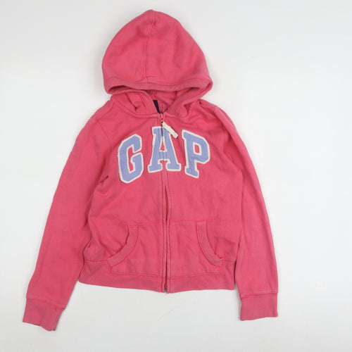 Gap Pink Full Zip Hoodie for Girls, 10-11 Years