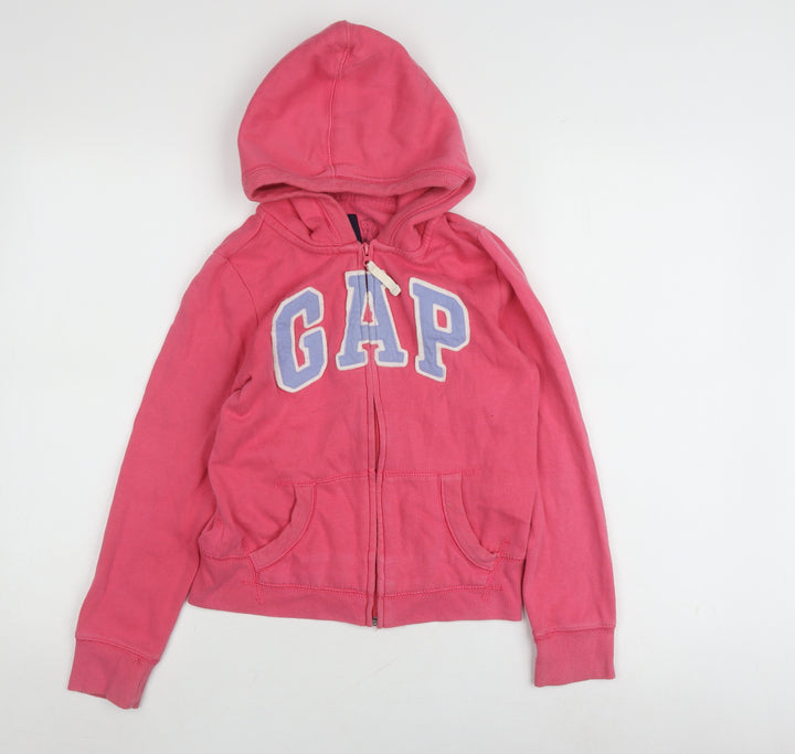 Gap Pink Full Zip Hoodie for Girls, 10-11 Years