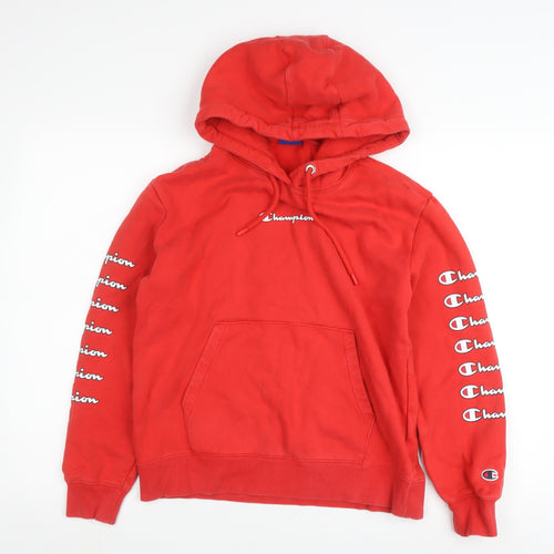 Champion Red Pullover Hoodie Women Small