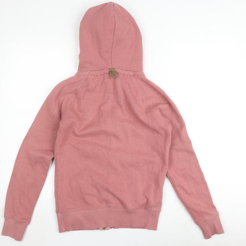 Joules Women's Pink Full Zip Hoodie Size 8