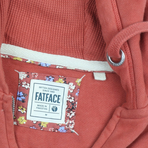 FatFace Men's Red Full Zip Hoodie M Comfortable Fleece