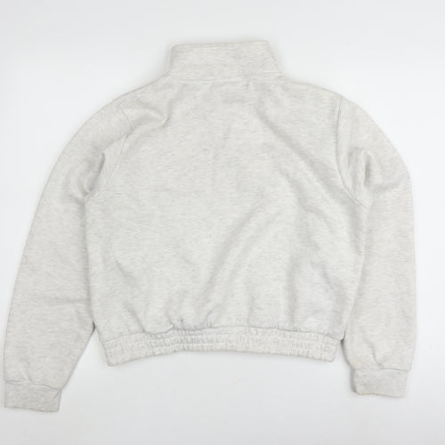 Slazenger Women's Ivory 1/4 Zip Sweatshirt - Size 14