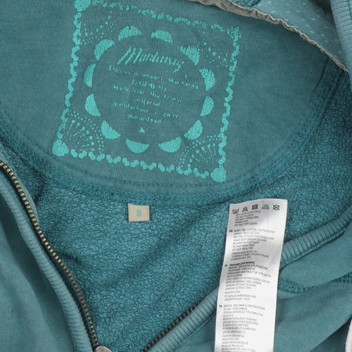 Mandala Women's Blue Full Zip Hoodie Size 8