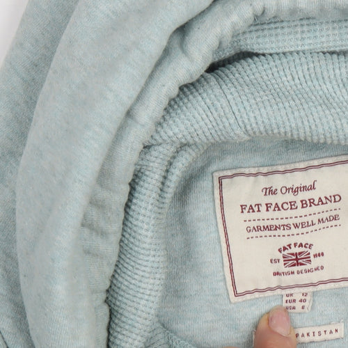 Fat Face Women's Green Pullover Hoodie Size 12