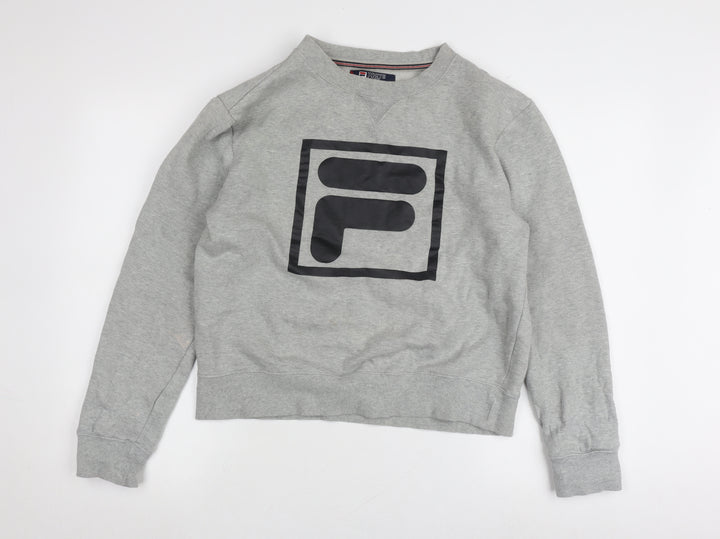 Fila Men's Grey Logo Sweatshirt Size L