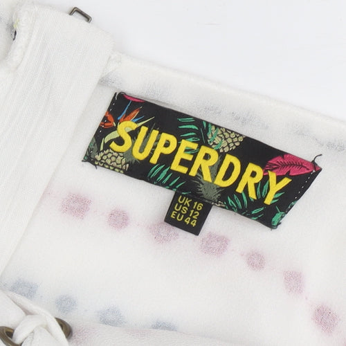 Superdry Women's Multicoloured Slip Dress Size 16