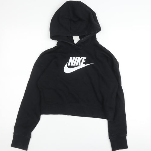 Nike Unisex Kids Black XL Pullover Hoodie - Logo Style