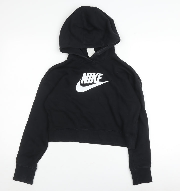 Nike Unisex Kids Black XL Pullover Hoodie - Logo Style