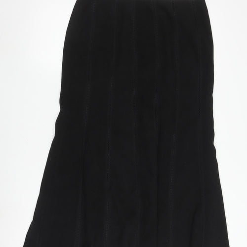 BHS Women's Black Midi Skirt Size 12 - Lined