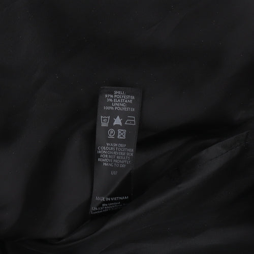 BHS Women's Black Midi Skirt Size 12 - Lined