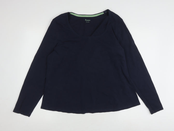 Boden Women's Blue Long Sleeve T-Shirt Size 10