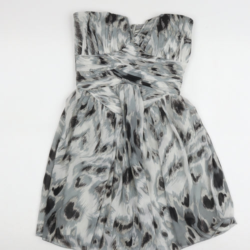Lipsy Women's Multicoloured Animal Print A-Line Dress, Size 6