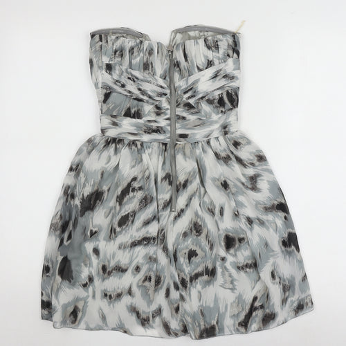 Lipsy Women's Multicoloured Animal Print A-Line Dress, Size 6