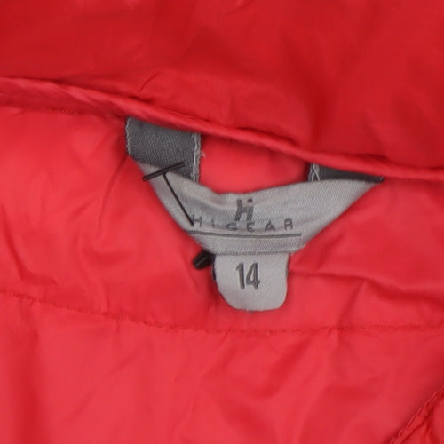 Hi Gear Women's Red Puffer Jacket Size 14