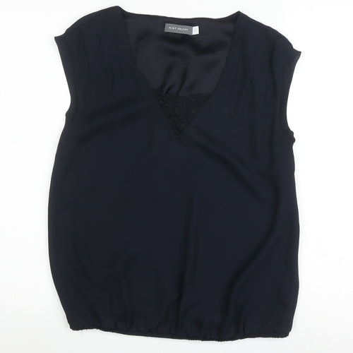 Mint Velvet Women's Black Sleeveless Blouse Size 10