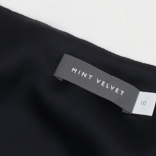 Mint Velvet Women's Black Sleeveless Blouse Size 10