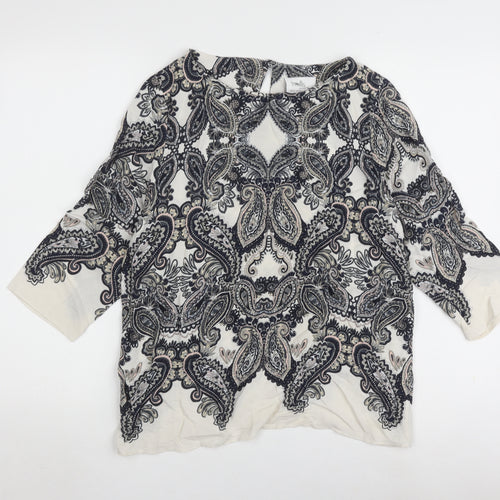 Wallis Petite Paisley Top, Multicoloured, Size 12