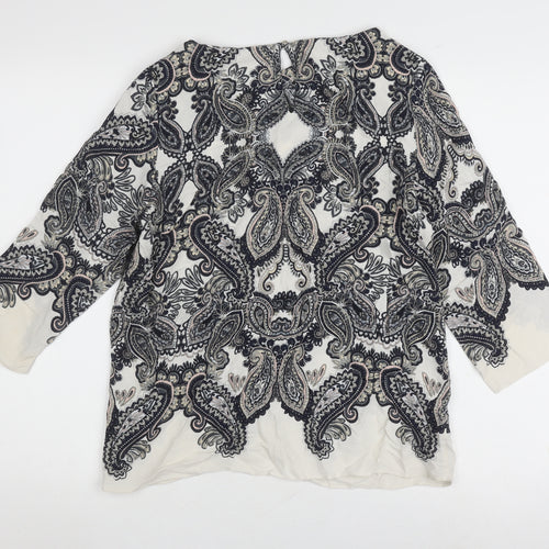 Wallis Petite Paisley Top, Multicoloured, Size 12