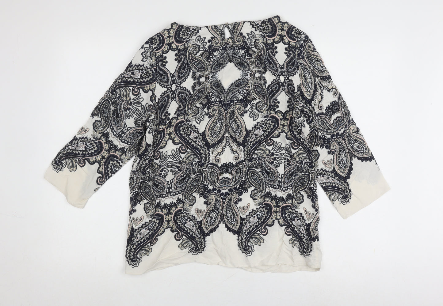 Wallis Petite Paisley Top, Multicoloured, Size 12