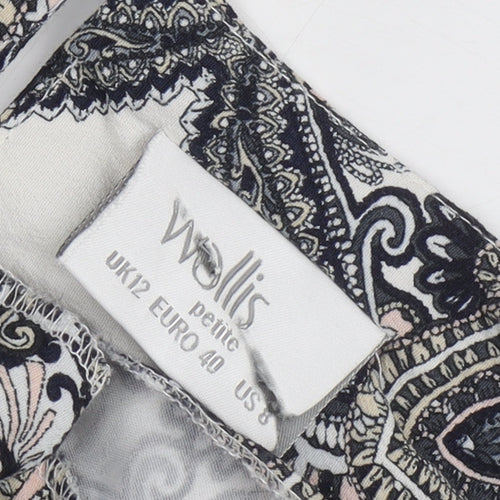 Wallis Petite Paisley Top, Multicoloured, Size 12