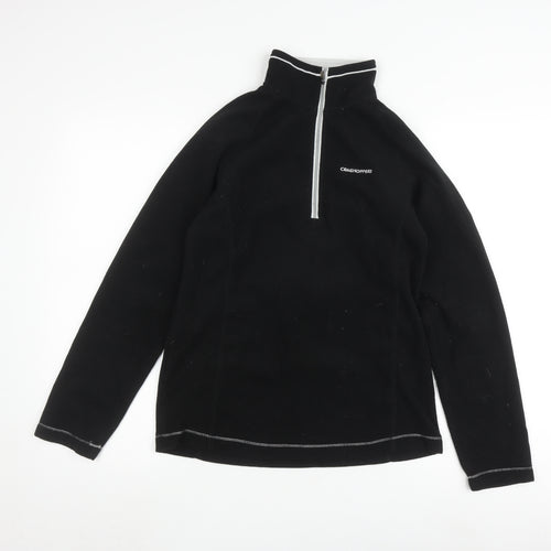 Craghoppers Women's Black Fleece Pullover Sweatshirt Size 8
