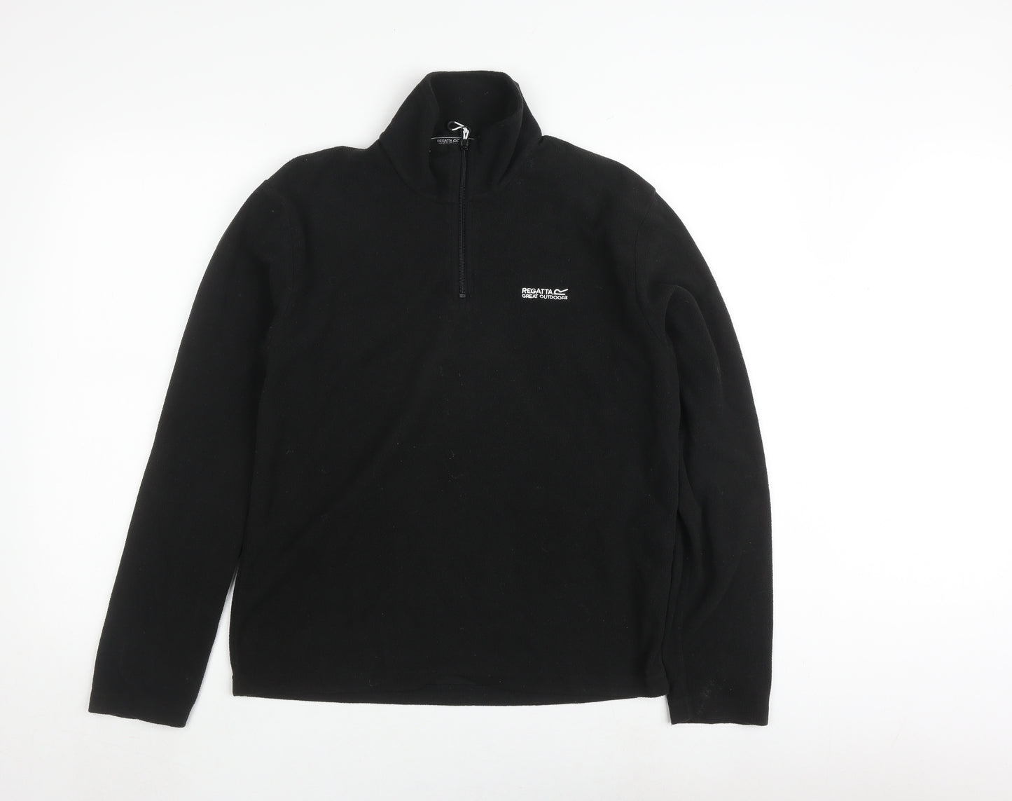 Regatta Men's Black Fleece 1/4 Zip Sweatshirt S