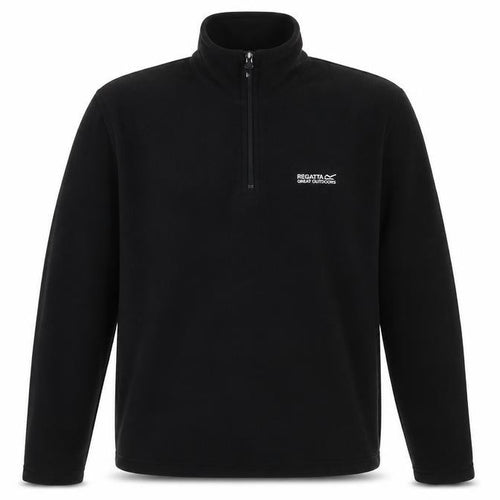 Regatta Men's Black Fleece 1/4 Zip Sweatshirt S