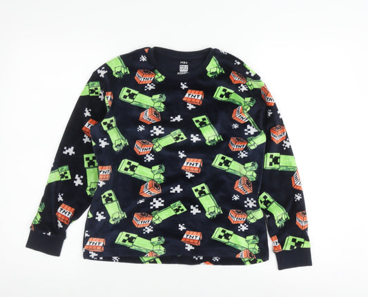 Marks and Spencer Boys Multicoloured Minecraft Pyjama Top 10-11 Years