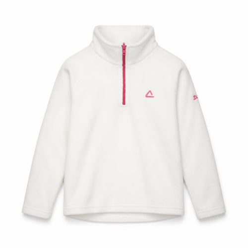 Dare 2b Girls White Fleece Sweatshirt 1/2 Zip 7-8 Years
