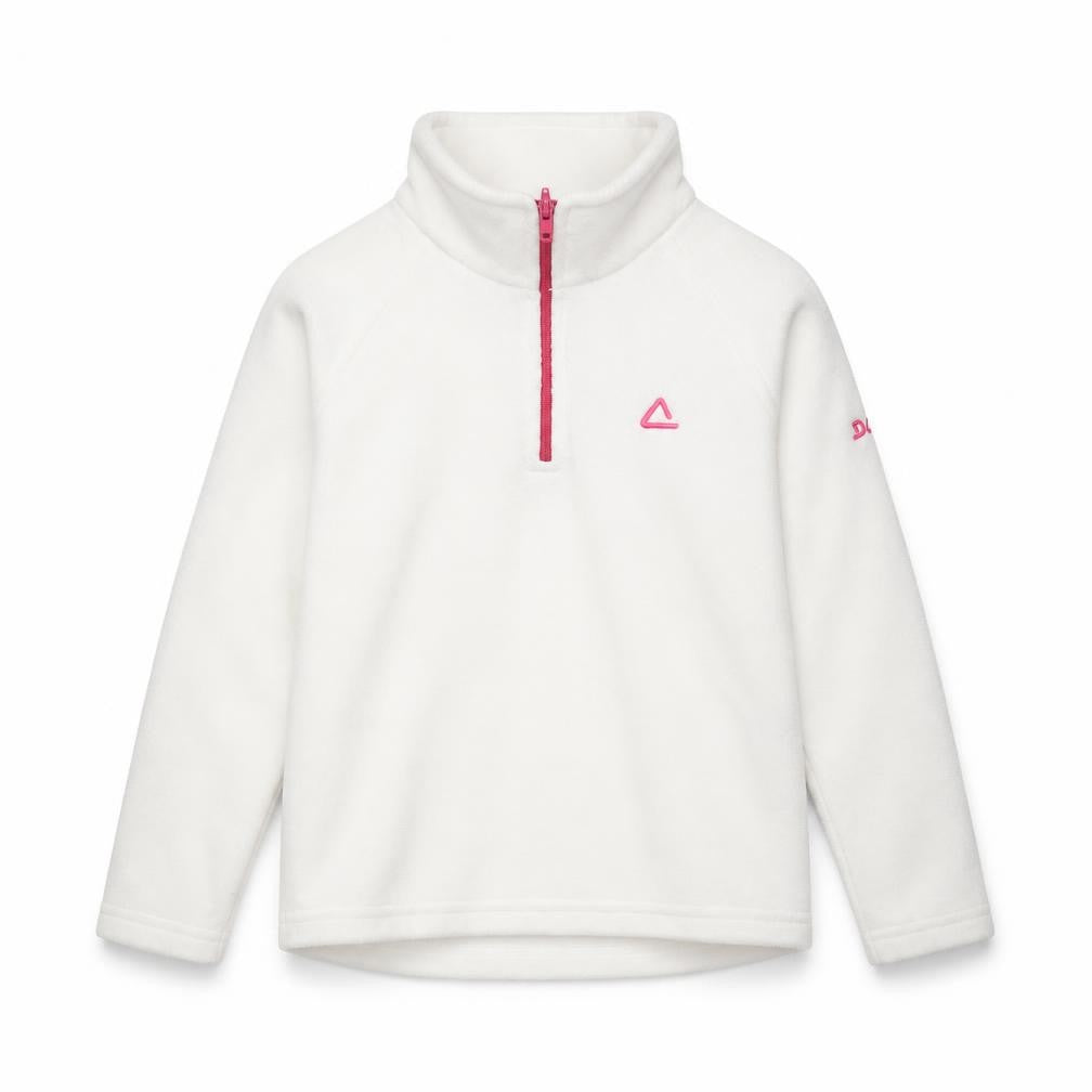Dare 2b Girls White Fleece Sweatshirt 1/2 Zip 7-8 Years